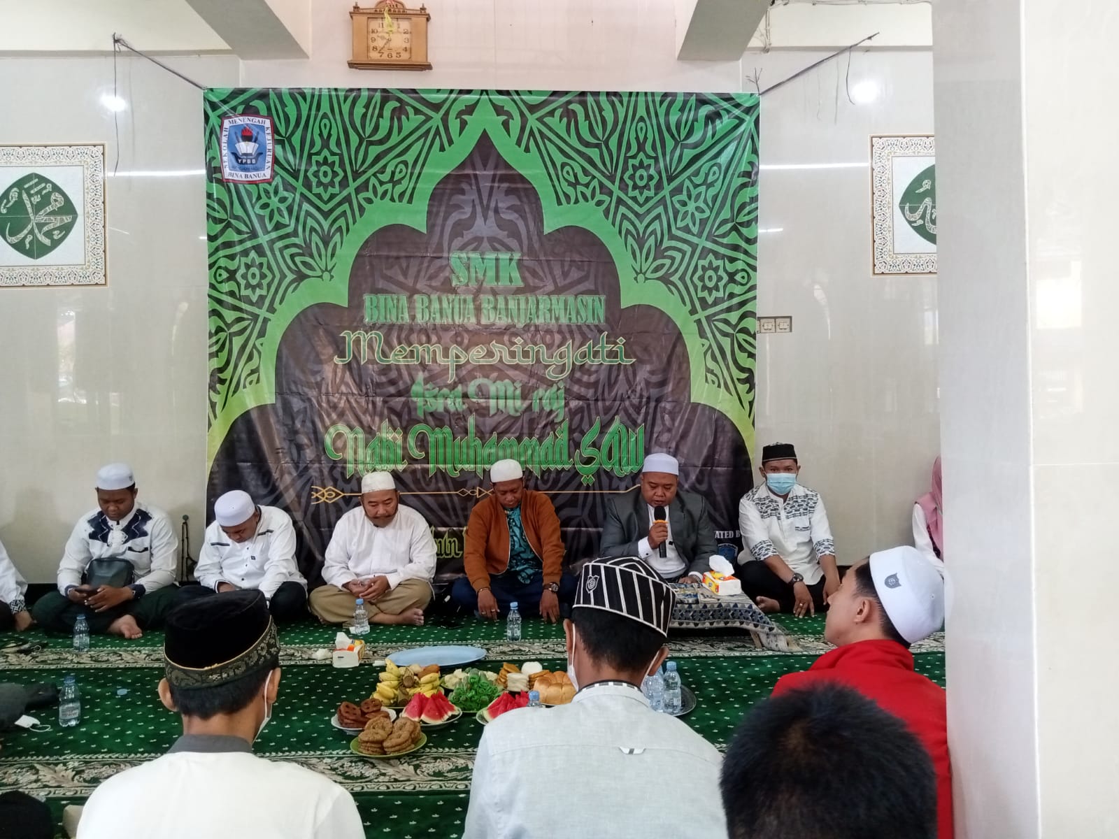 Peringatan Isra Mi'raj 1443 H Di SMK Bina Banua Banjarmasin