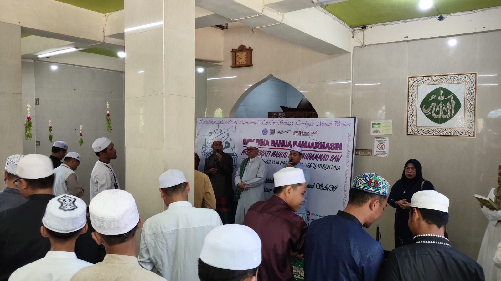 Peringatan Maulid Nabi Muhammad SAW 1446 H. Di SMK Bina Banua Banjarmasin