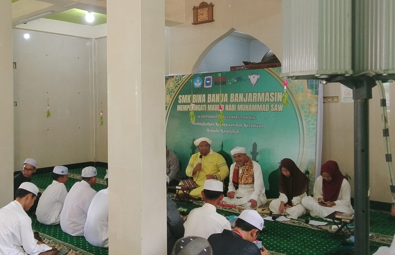 Peringatan Maulid Nabi Muhammad SAW 1447 H. Di SMK Bina Banua Banjarmasin