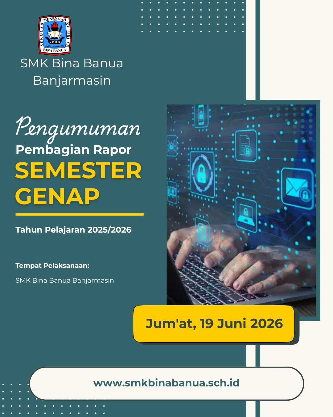 Pengumuman Pembagian Rapor Semester Genap TP. 2025-2026